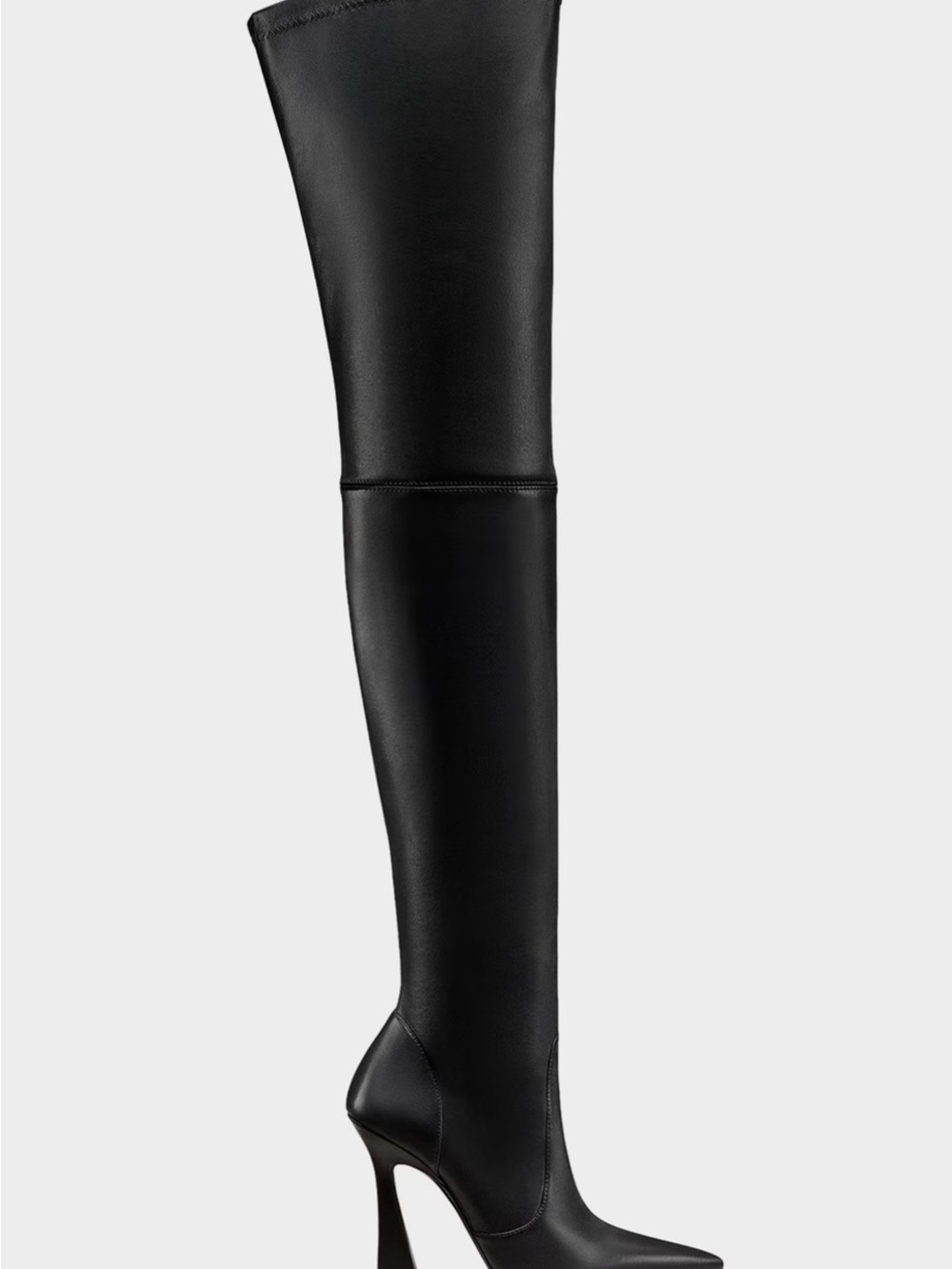 Elegant Black Over-the-Knee Stiletto Boots